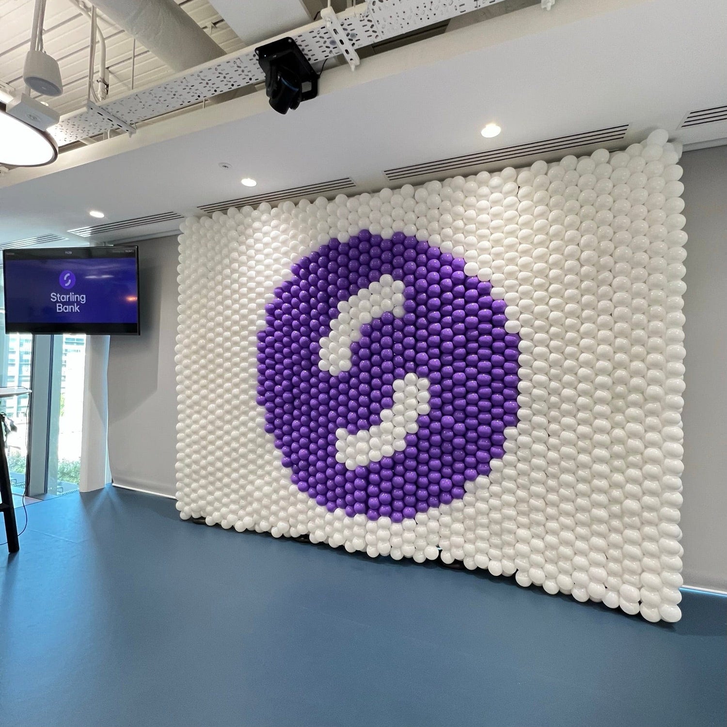 Starling Bank Balloon Wall
