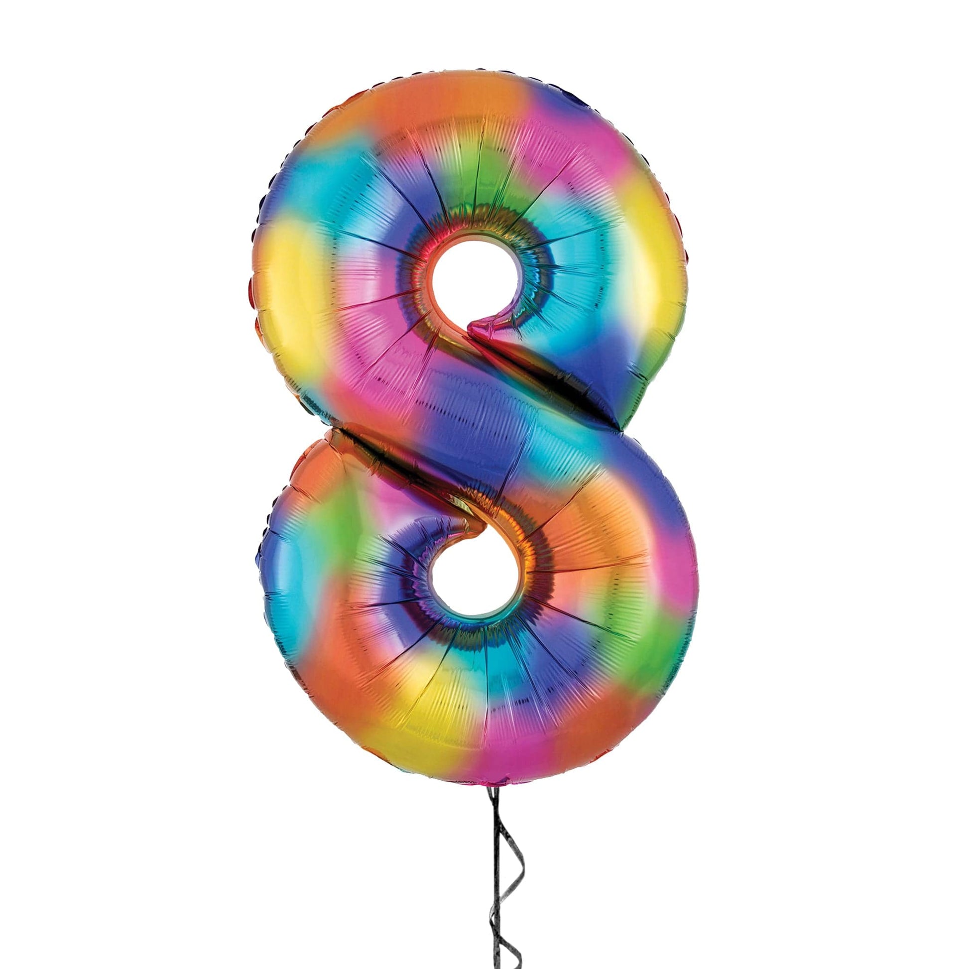 Castle Balloons 8 Rainbow Giant Helium Numbers