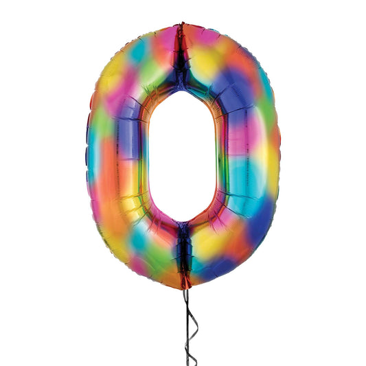 Castle Balloons 0 Rainbow Giant Helium Numbers