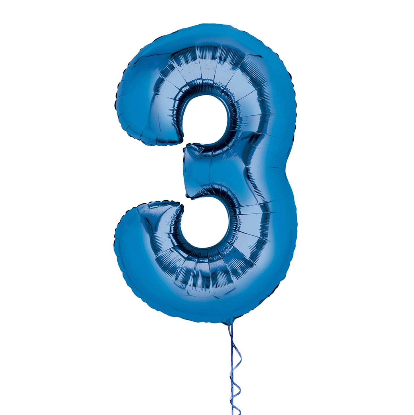 Castle Balloons 3 Blue Giant Helium Numbers