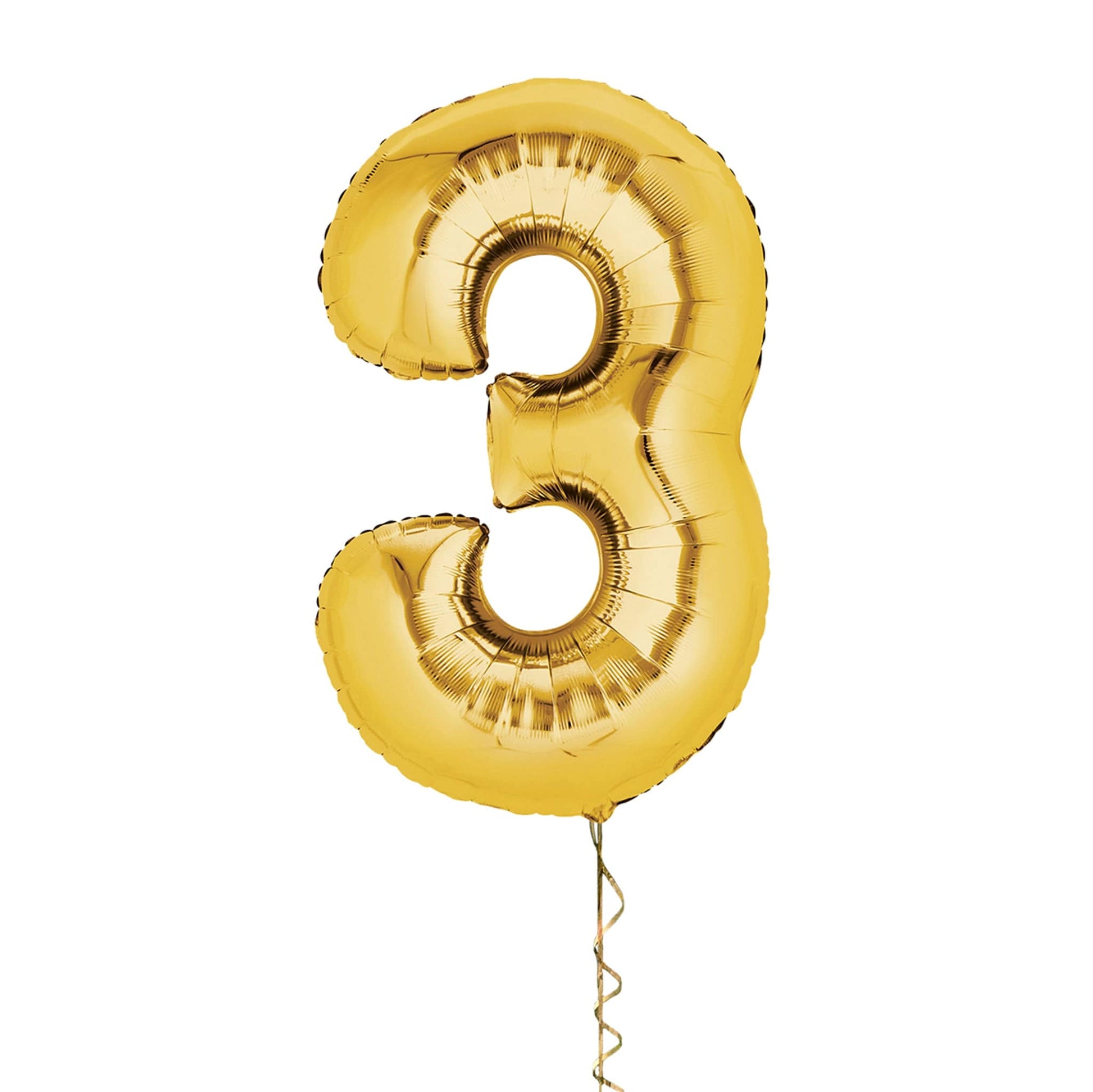 Castle Balloons 3 Gold Giant Helium Numbers
