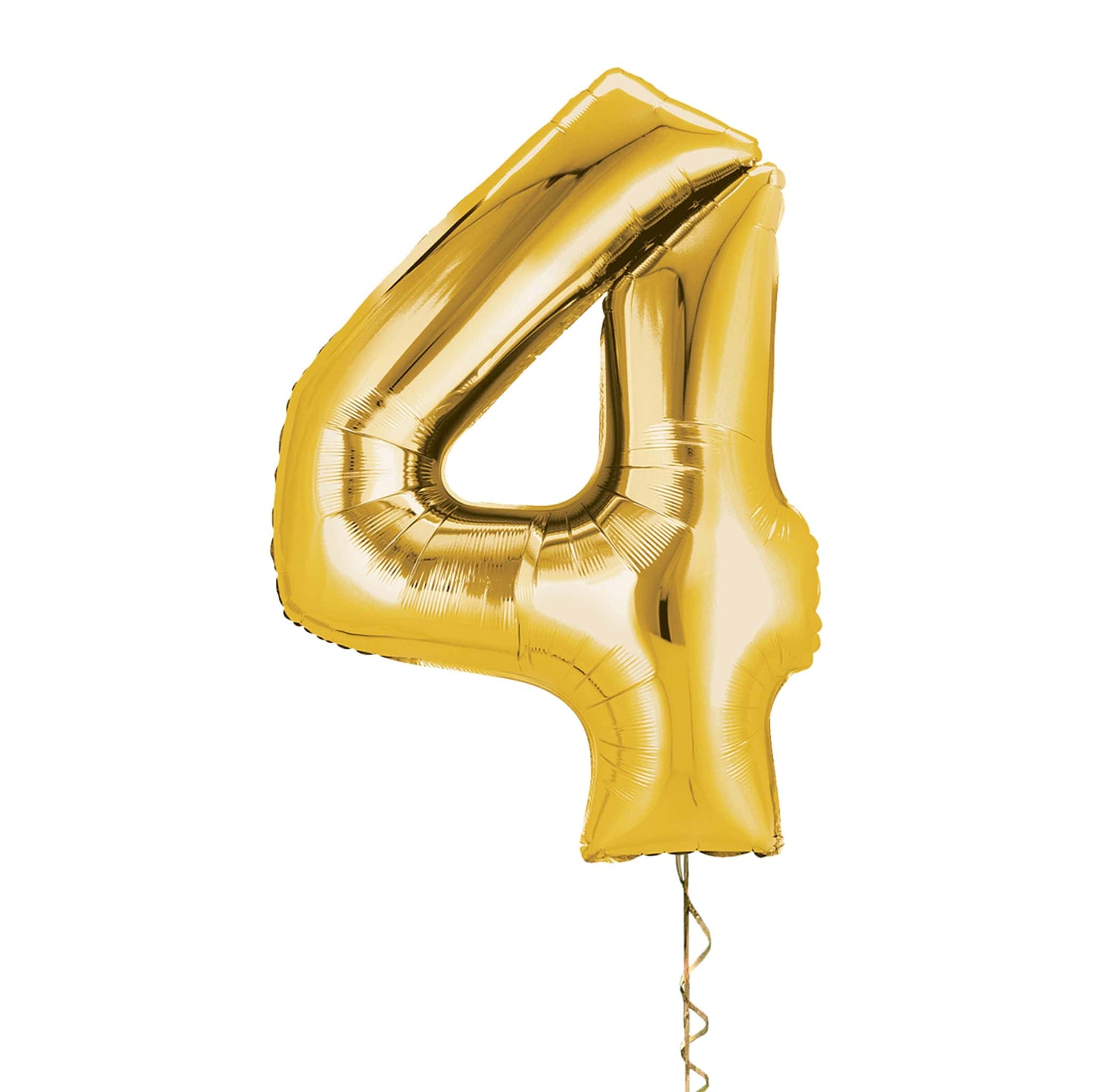 Castle Balloons 4 Gold Giant Helium Numbers