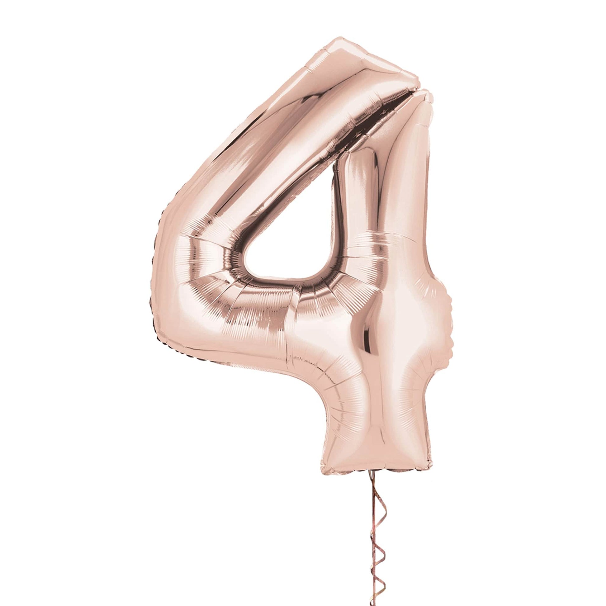 Castle Balloons 4 Rose Gold Giant Helium Numbers