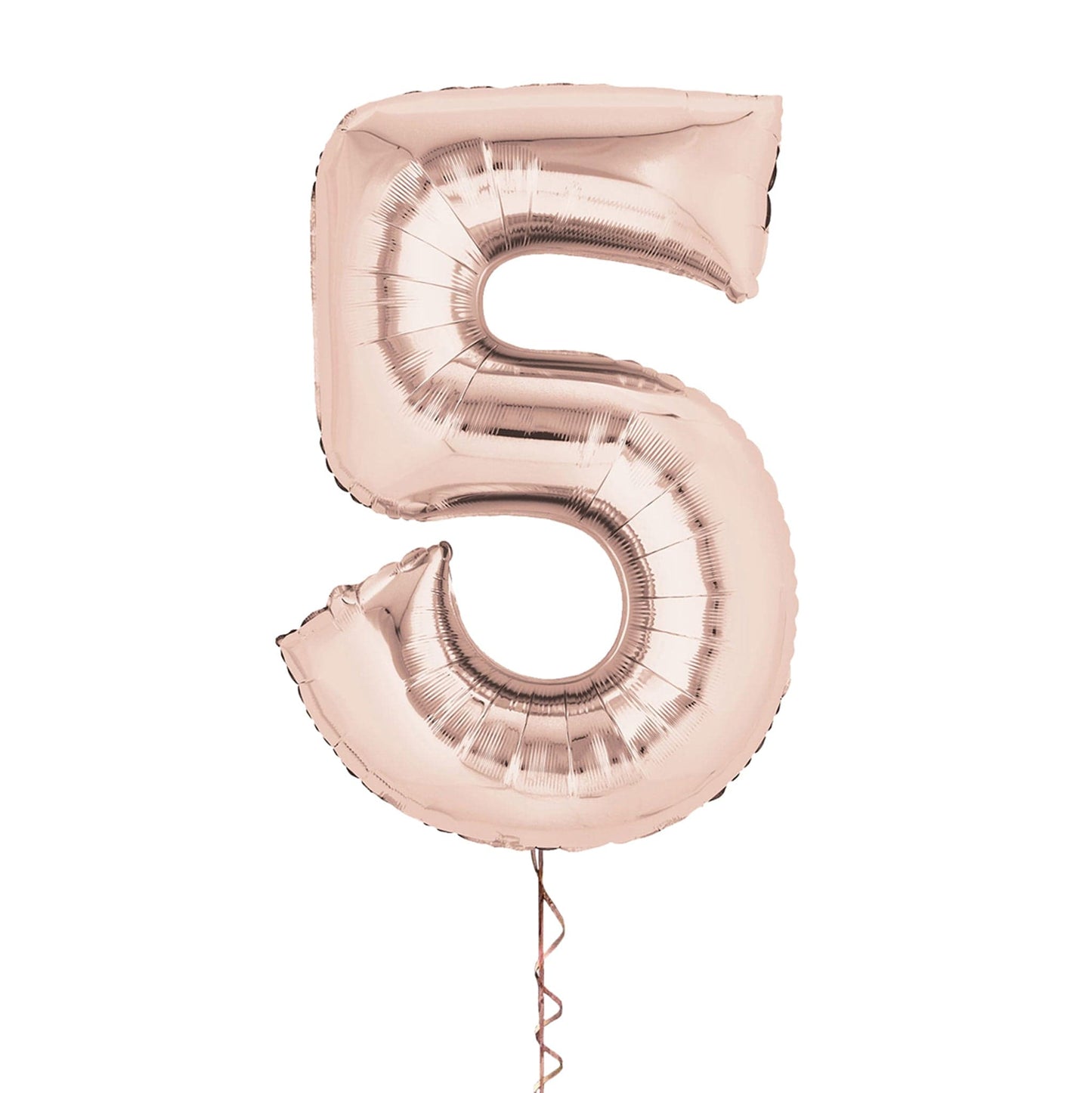 Castle Balloons 5 Rose Gold Giant Helium Numbers