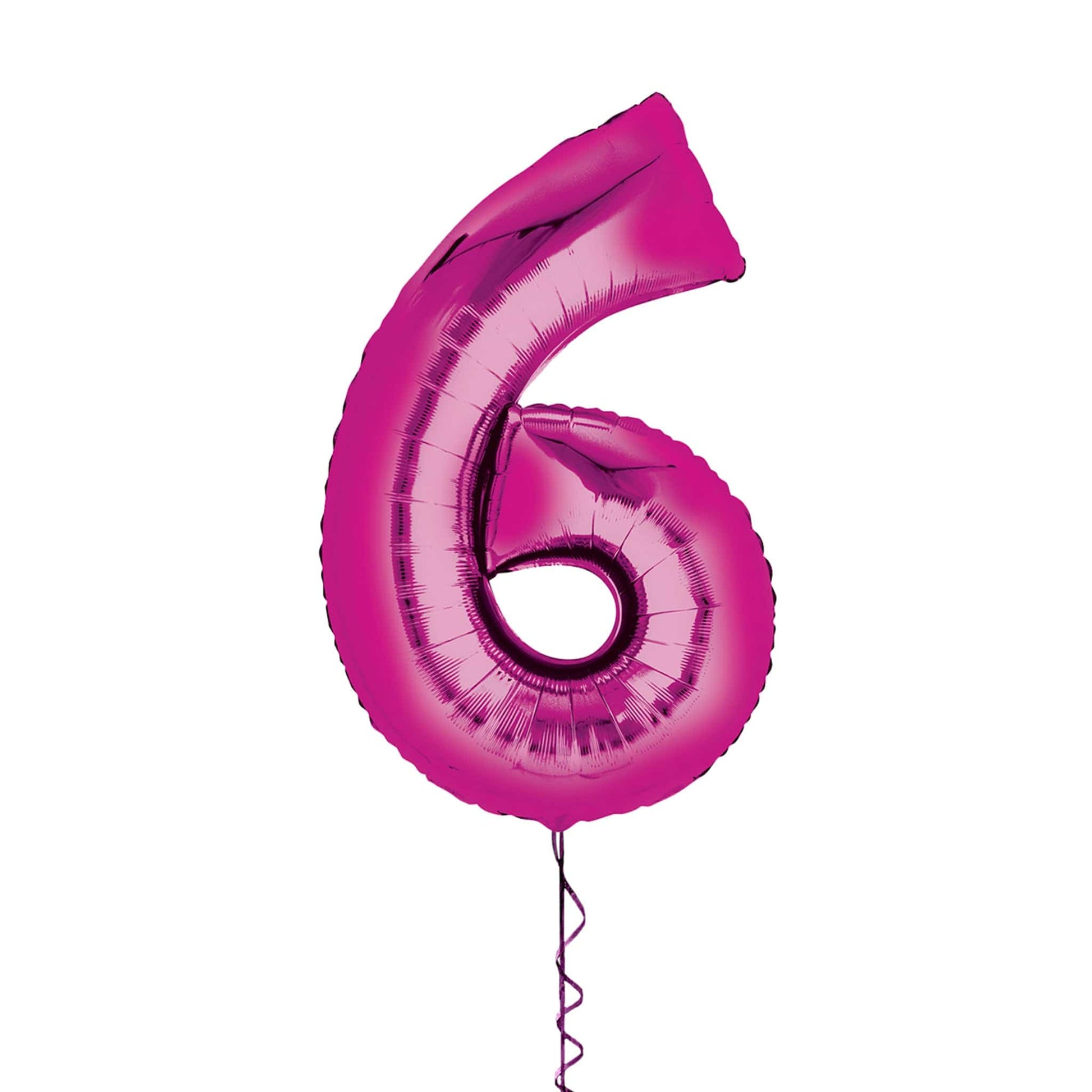 Castle Balloons 6 Pink Giant Helium Numbers
