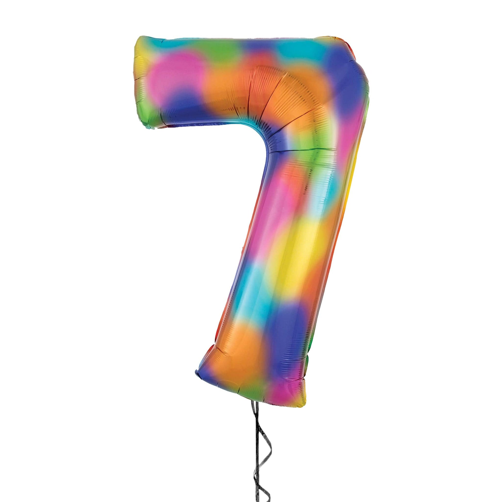 Castle Balloons 7 Rainbow Giant Helium Numbers