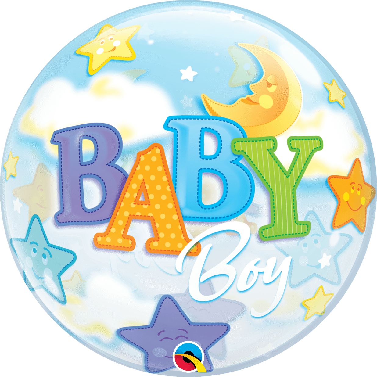 Castle Balloons Baby Boy Bubble Balloon