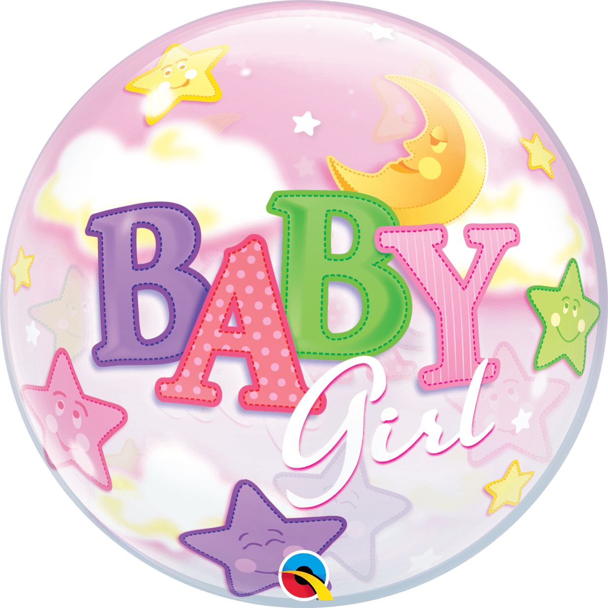 Castle Balloons Baby Girl Bubble Balloon