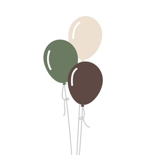 Castle Balloons Balloons 3 Forest Latex Bouquet