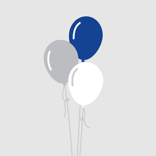Castle Balloons Balloons 3 Rainy Sky Latex Bouquet