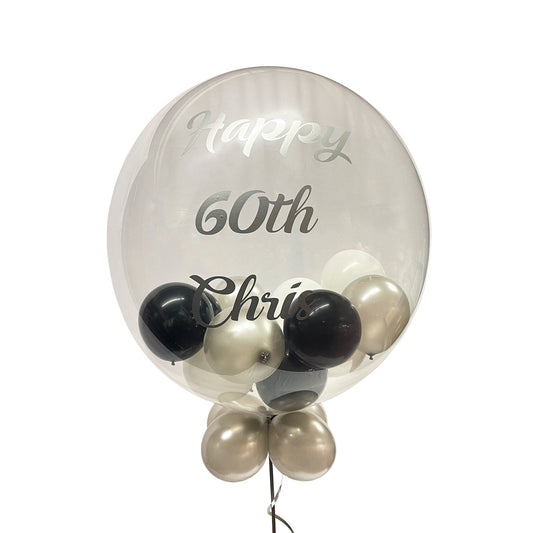 Castle Balloons Balloons Disco Ball Bubble with Vinyl Writing
