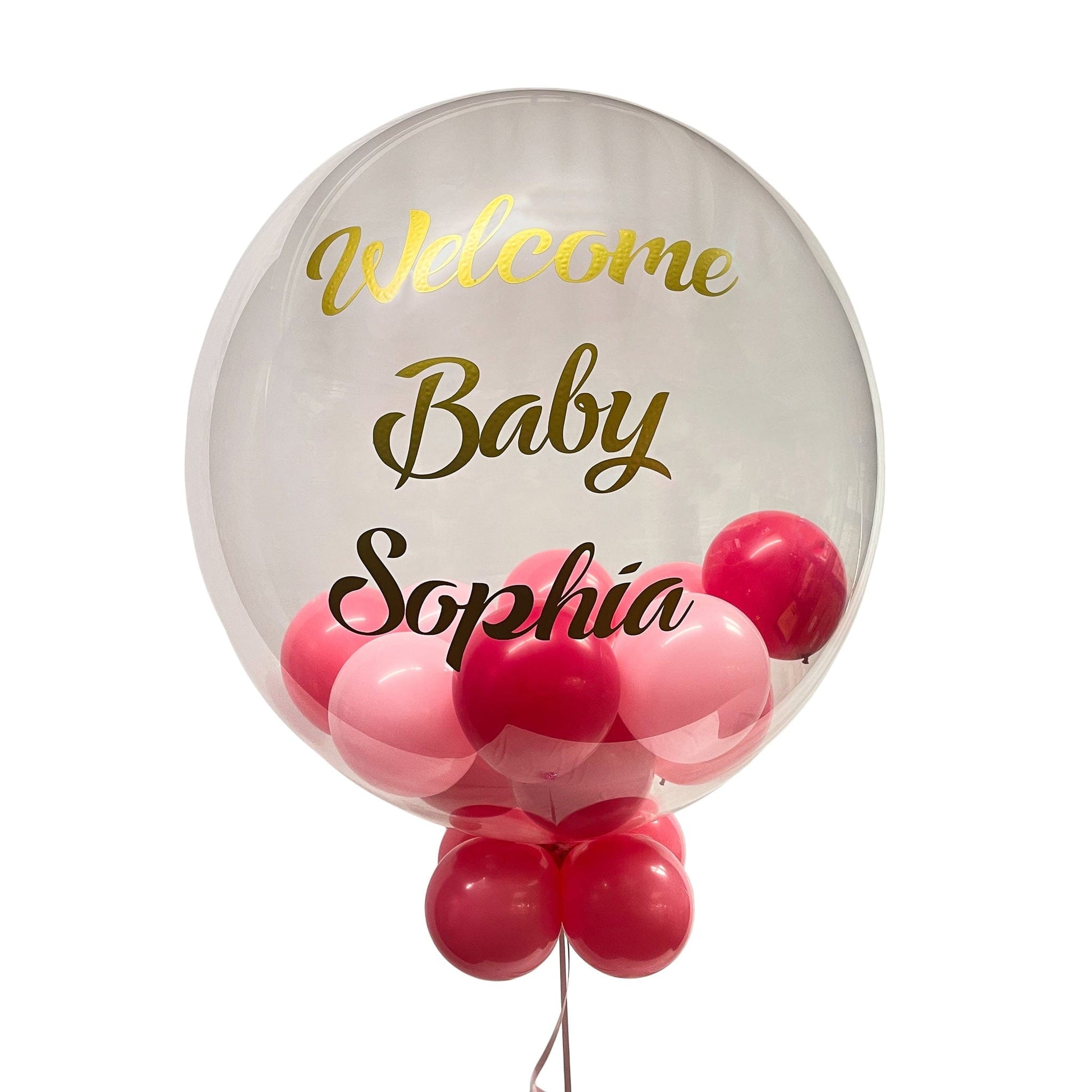 Castle Balloons Balloons Jelly Berry Bubble with Vinyl Writing