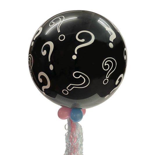Castle Balloons Gender Reveal with Confetti & Mini Balloons