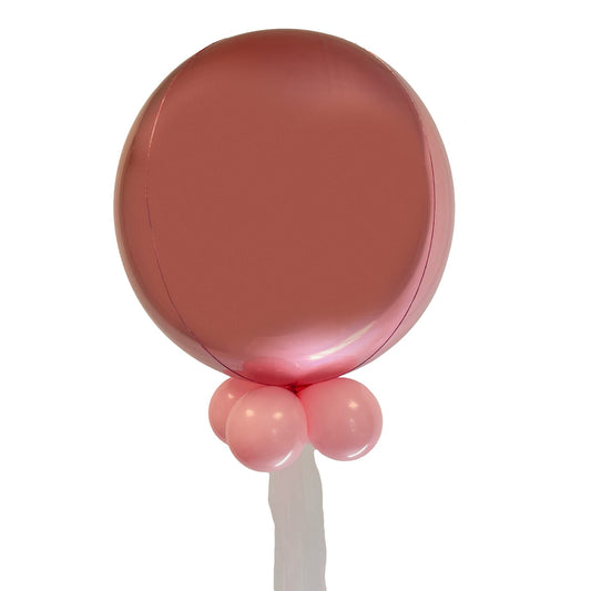 Castle Balloons Rose Gold Orbz Balloon