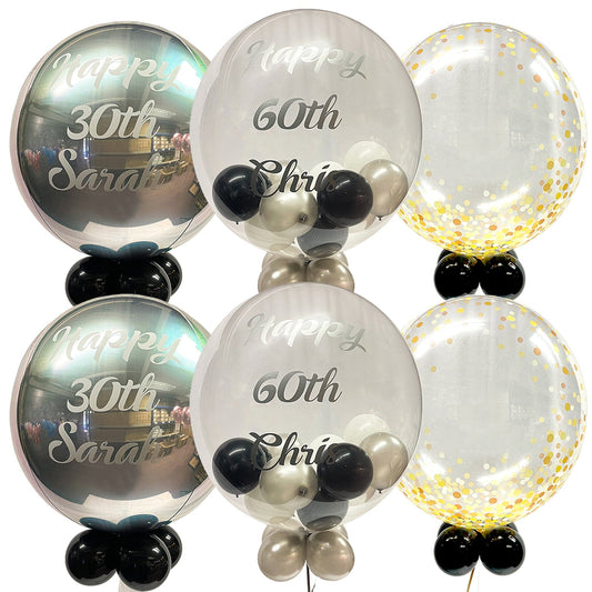 Castle Balloons Silver Birthday Package 3
