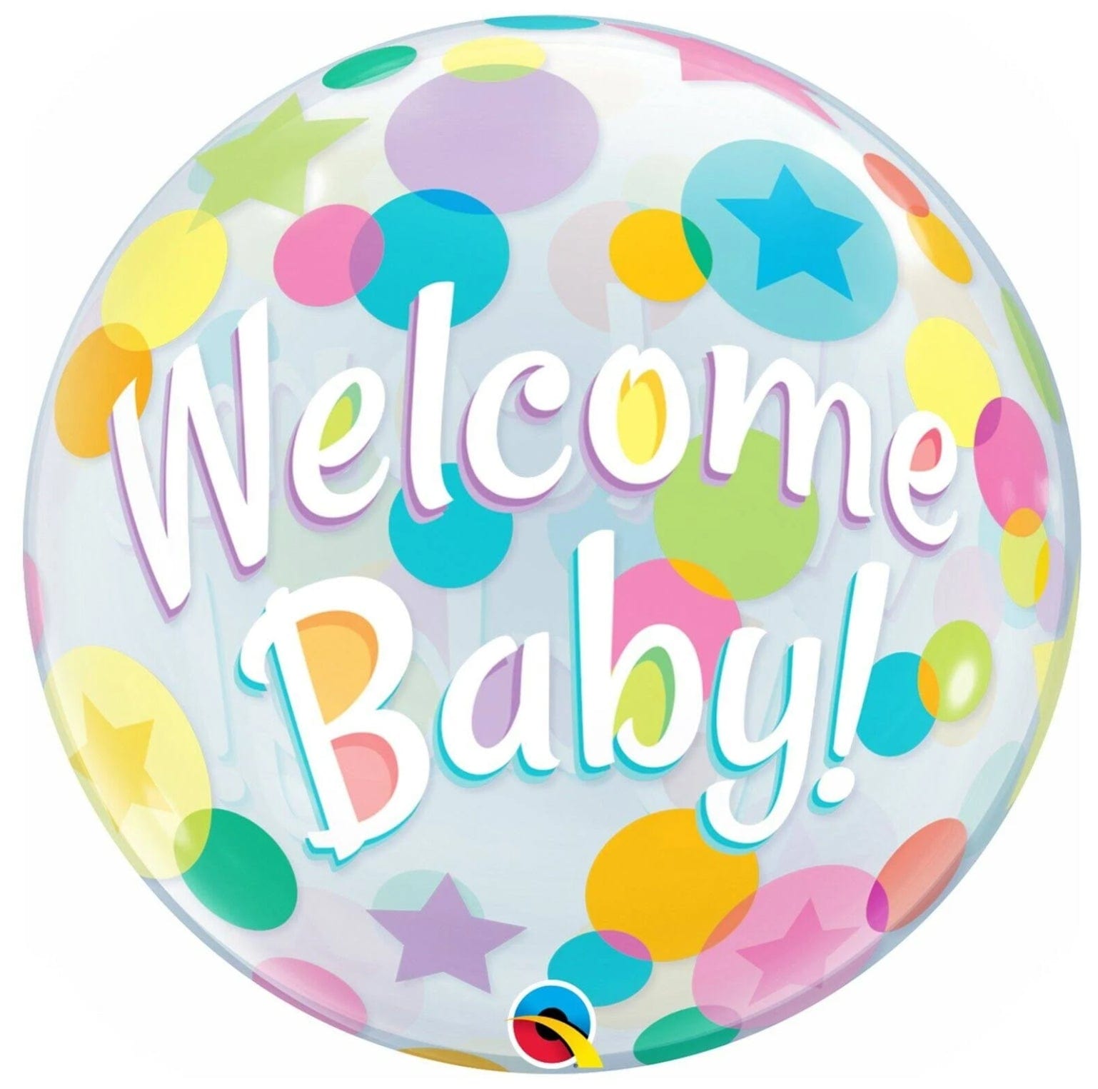 Castle Balloons Welcome Baby Bubble Balloon