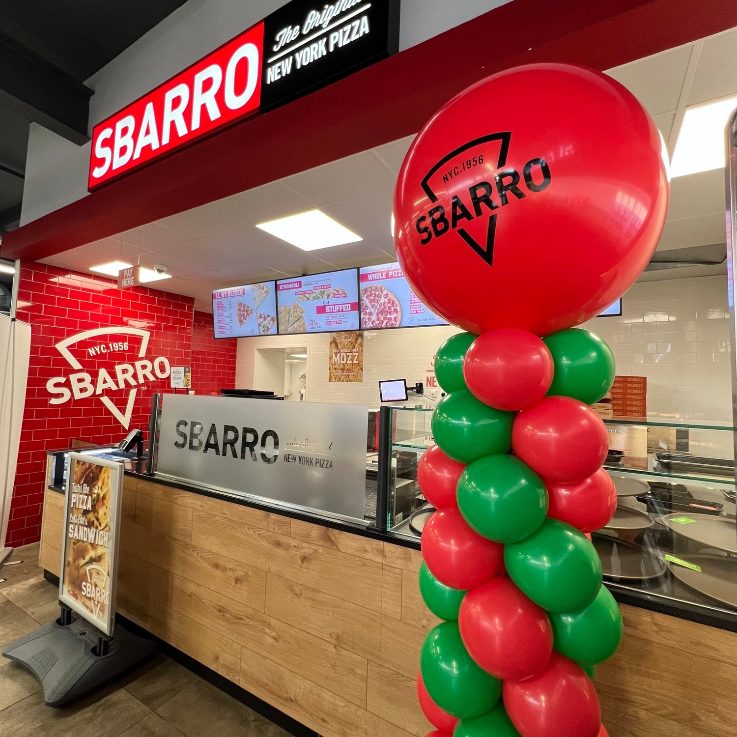 Sbarro branded balloons
