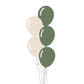 Castle Balloons Balloons 5 Sage and Sand Latex Bouquet