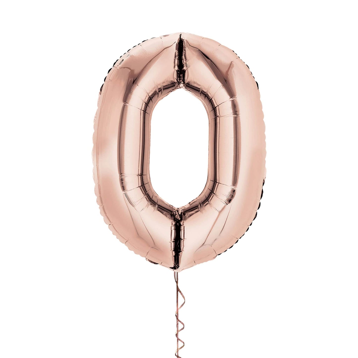 Castle Balloons 0 Rose Gold Giant Helium Numbers