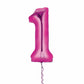 Castle Balloons 1 Pink Giant Helium Numbers
