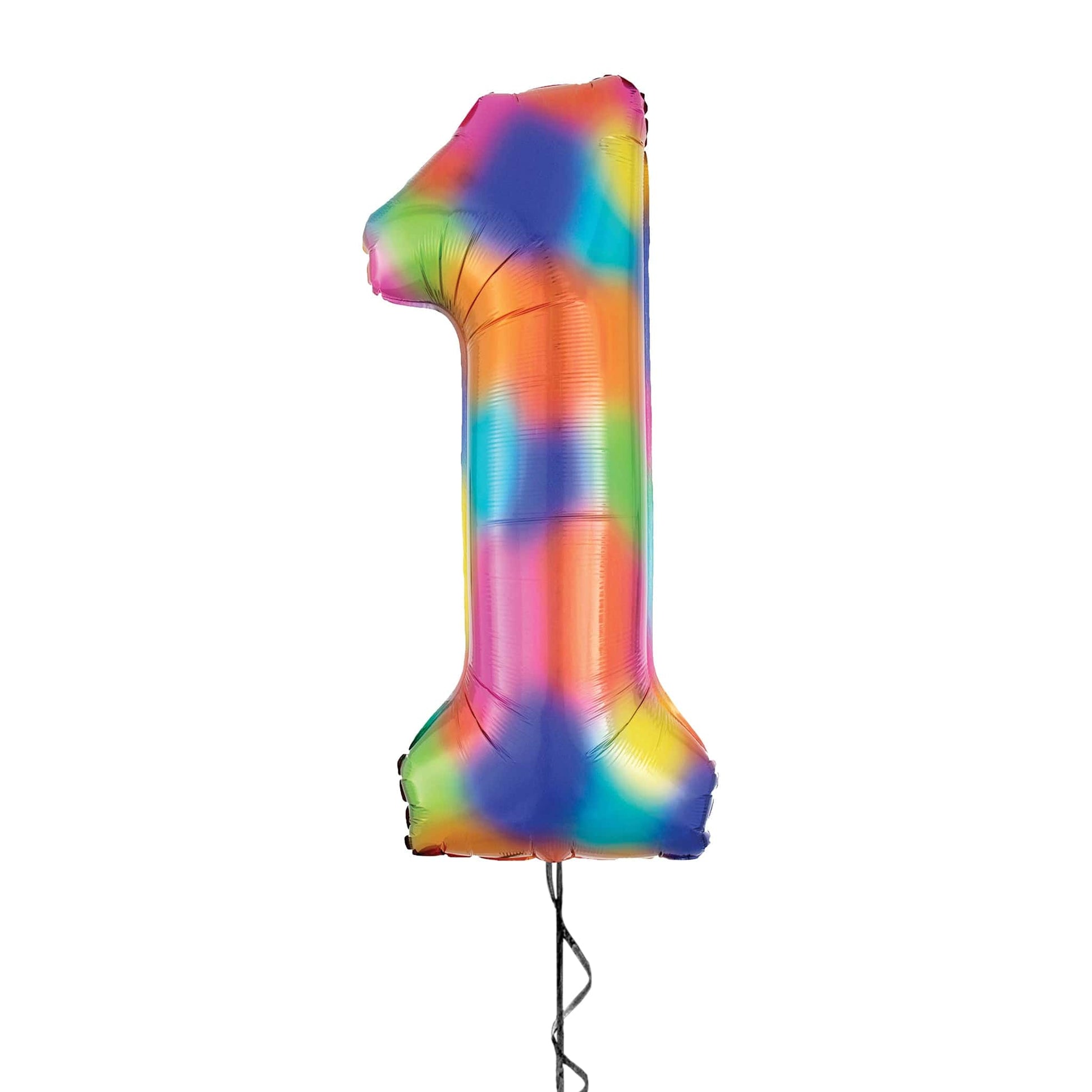 Castle Balloons 1 Rainbow Giant Helium Numbers