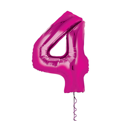 Castle Balloons 4 Pink Giant Helium Numbers