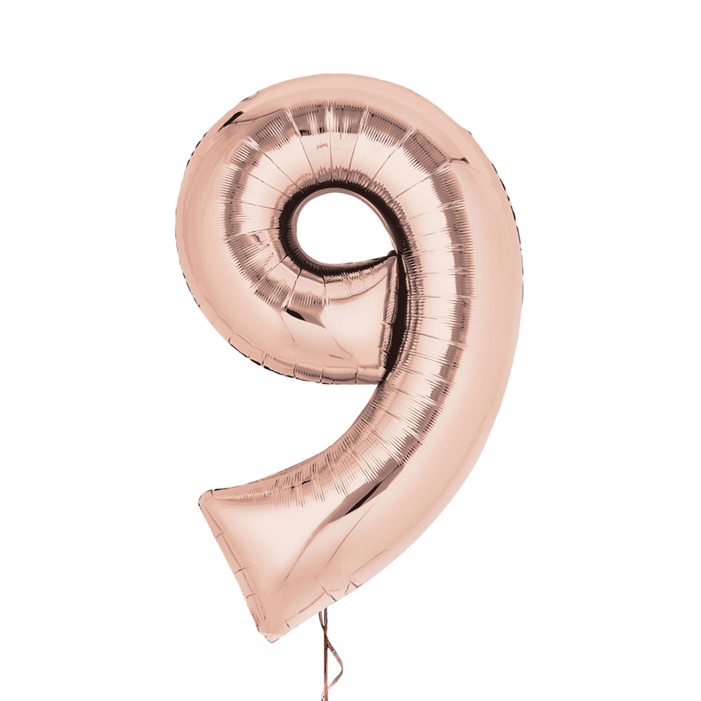Castle Balloons 9 Rose Gold Giant Helium Numbers