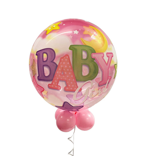 Castle Balloons Baby Girl Bubble Balloon
