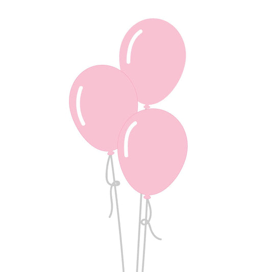 Castle Balloons Balloons 3 Baby Pink Latex Bouquet