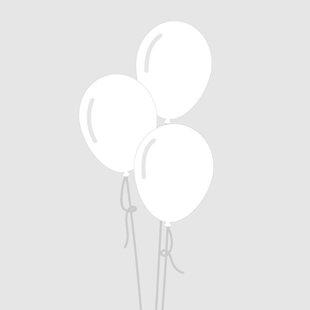 Castle Balloons Balloons 3 White Latex Bouquet