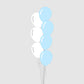 Castle Balloons Balloons 7 Baby Blue and White Latex Bouquet