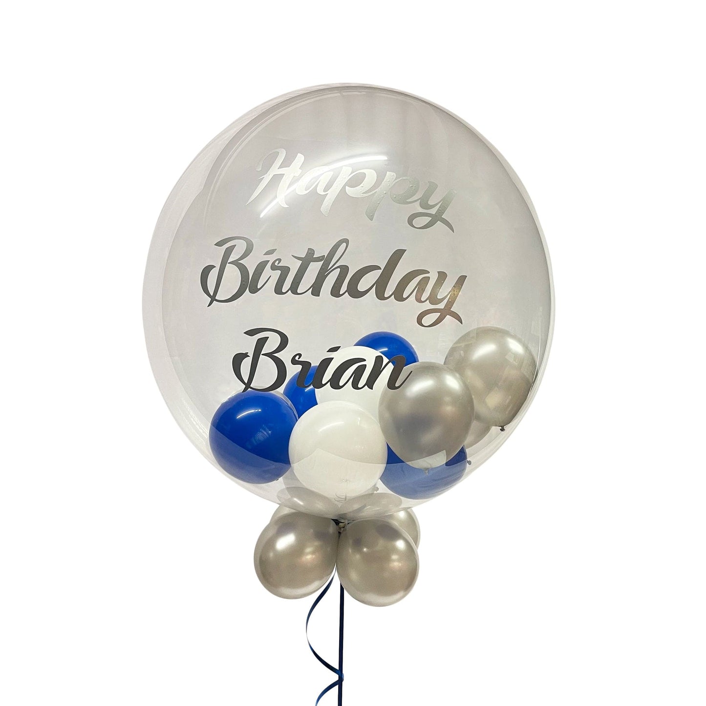 Castle Balloons Balloons Soulful Blue Bubble with Vinyl Writing