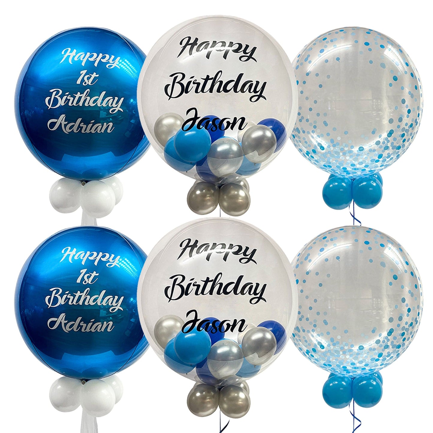 Castle Balloons Blue Birthday Package 3