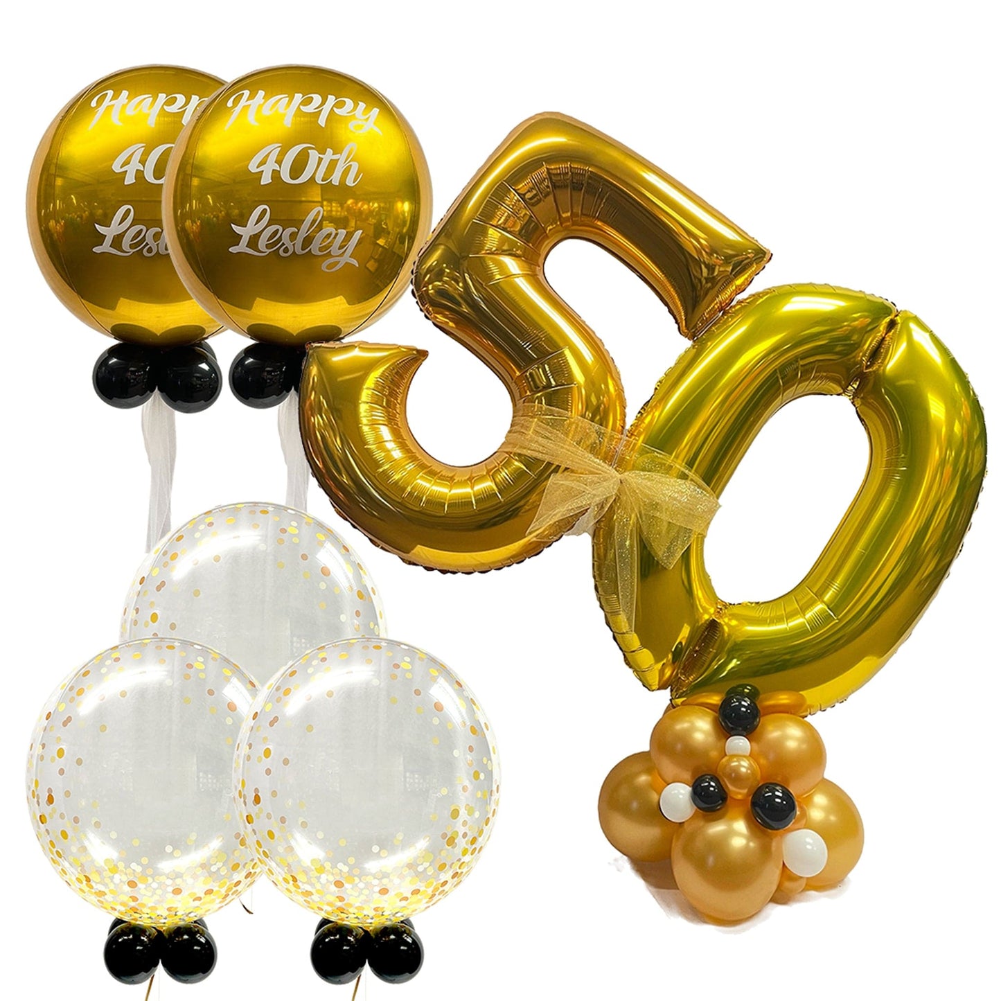 Castle Balloons Gold Birthday Package 2