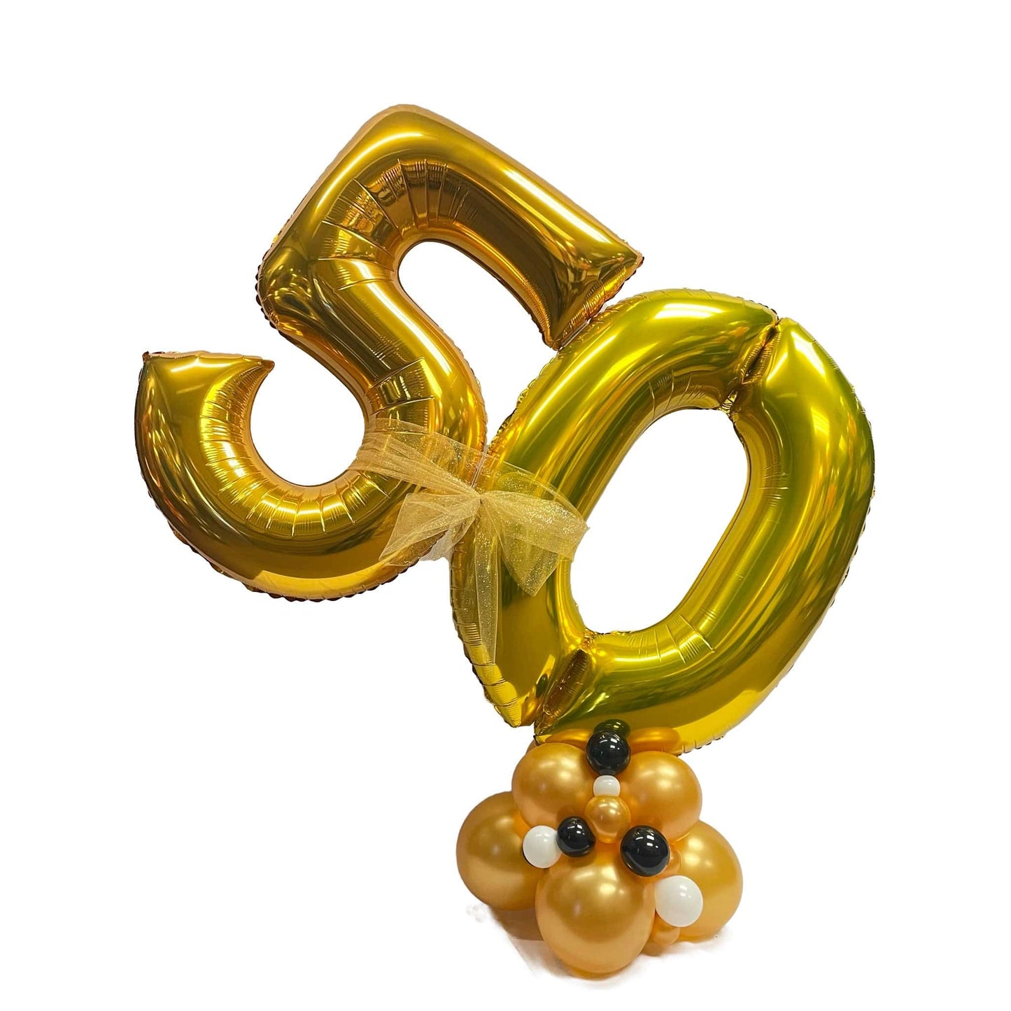 Castle Balloons Gold Number Display