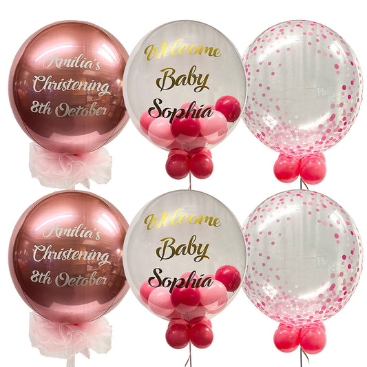Castle Balloons Rose Gold Birthday Package 3