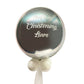 Castle Balloons Silver Orbz Balloon with White Vinyl Writing